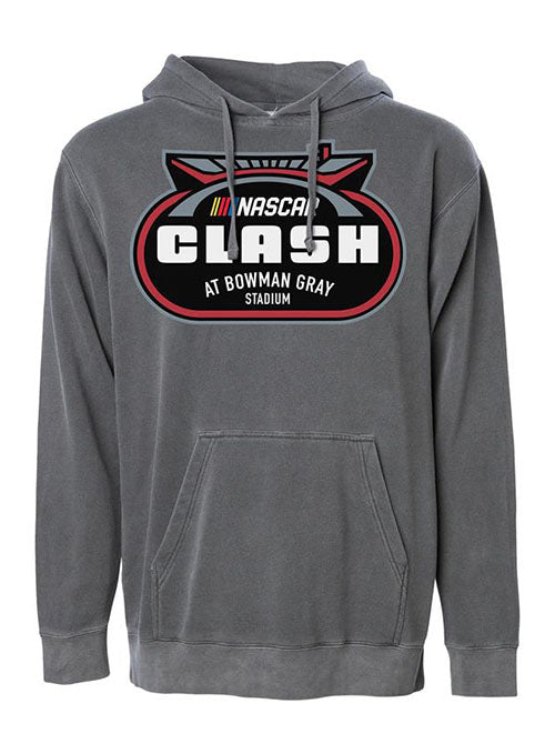 Bowman Gray Stadium Heat Seal Hooded Sweatshirt - Front View