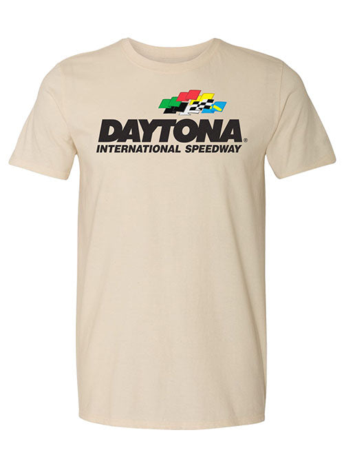 Daytona International Speedway Logo Drop T-Shirt - Natural - Front View