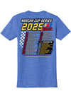 2025 Youth NASCAR Schedule T-Shirt - Back View