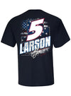 Kyle Larson Patriotic T-Shirt - Back View