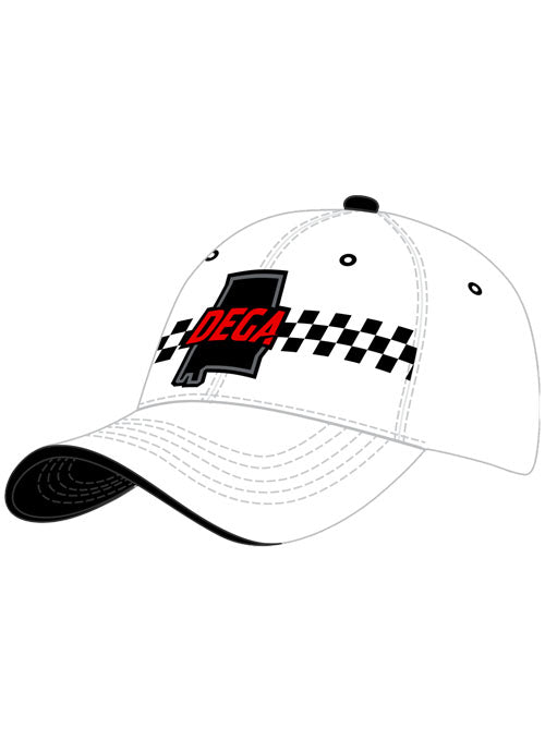 Talladega Checkered Finish Line Hat - Angled Left Side View