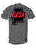 Talladega State Outline Logo Drop T-Shirt - Back View