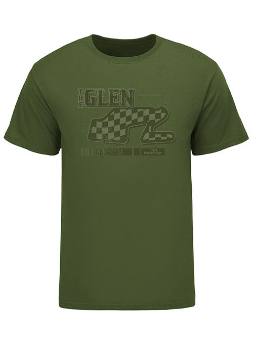 Watkins Glen Track Outline T-Shirt - Front View