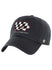Iowa Black Clean Up Hat by '47 Brand - Angled Left Side View