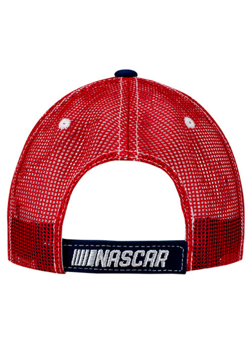 Chicago Street Race Americana Hat in Red and Blue - Back View