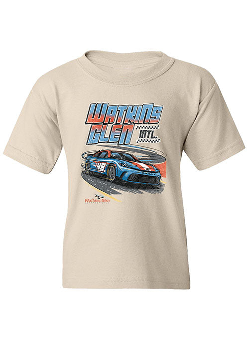 Youth Watkins Glen Curve Car T-Shirt - Front View