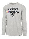 '47 Brand NASCAR Logo Long Sleeve T-Shirt in Grey - Front View