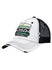 2024 Iowa Corn 350 Distressed Mesh Hat in White and Black - Angled Left Side View