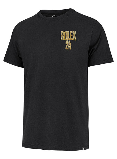 Rolex 24 Black T-Shirt by '47 Brand - Front View