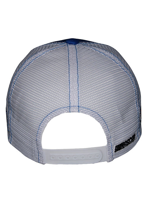 Kyle Larson Striped Trucker Hat - Back View