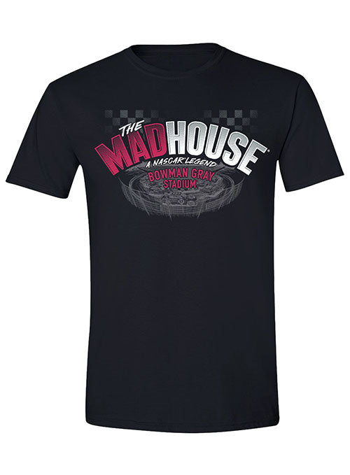 Bowman Gray Stadium Mad Driver T-Shirt - Front View