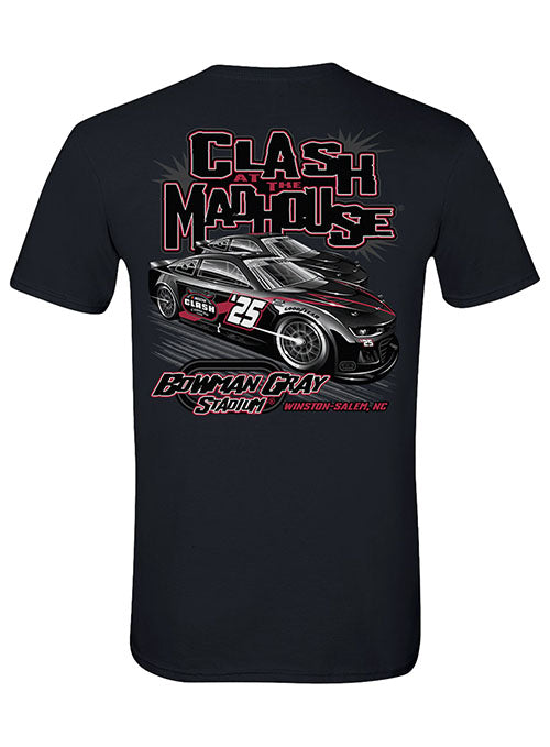 2025 Clash At Bowman Gray Stadium Ghost Car T-Shirt - Back View