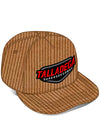 Talladega Khaki Corduroy Hat - Angled Right Side View