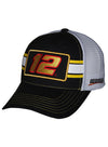 Ryan Blaney Striped Trucker Hat - Angled Left Side View