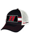 Denny Hamlin Striped Trucker Hat - Angled Left Side View