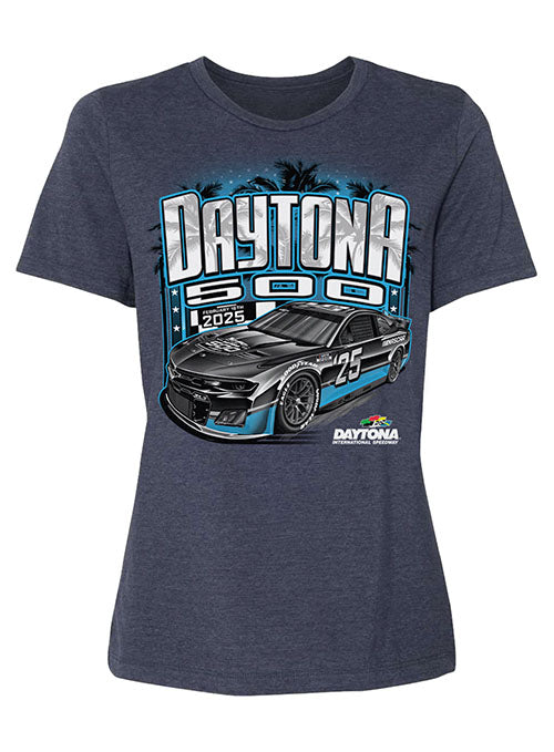 2025 Ladies Daytona 500 Ghost Car T-Shirt - Front View