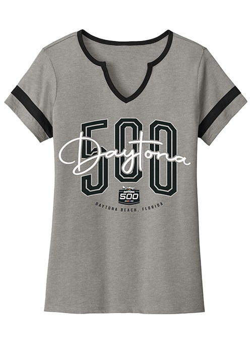 2025 Ladies Daytona 500 Collegiate T-Shirt - Front View