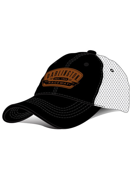 Ladies Darlington Leather Patch Hat - Angled Left Side View