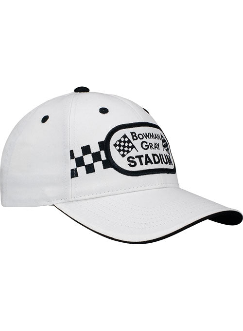 Bowman Gray Checkered Finish Line Hat - Angled Right Side View