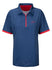 Horn Legend Chicago Street Race Paddock Club Ladies Polo in Blue - Front View