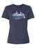 2023 Chicago Street Race Ladies Skyline T-Shirt in Blue - Front View