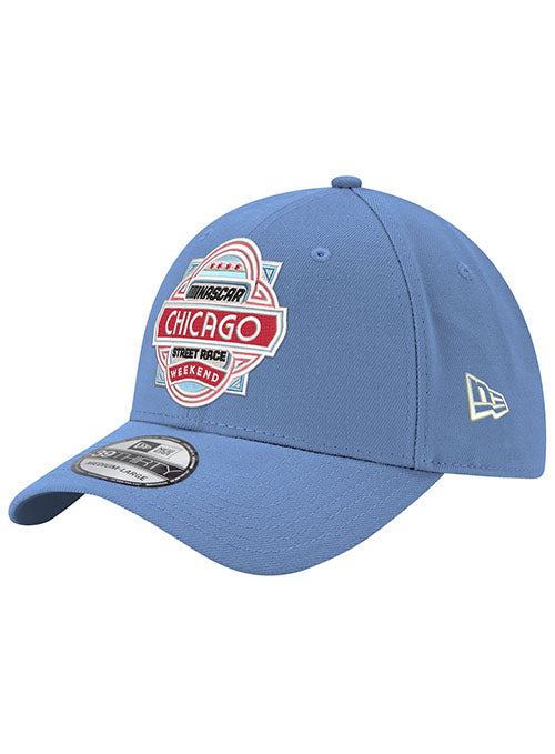 Chicago Street Race New Era Flex Hat in Blue - Angled Left Side View