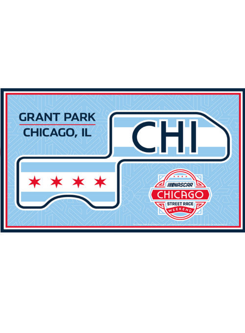 Chicago Street Race Layered Wooden Sign