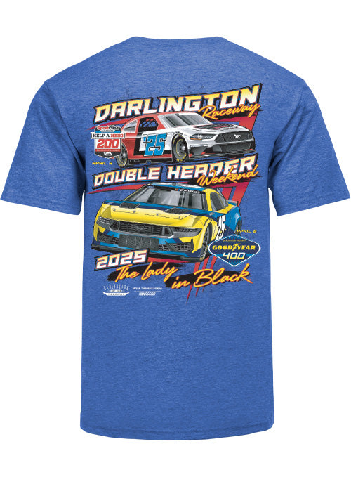 2025 Darlington Raceway Triple Header T-Shirt - Back View