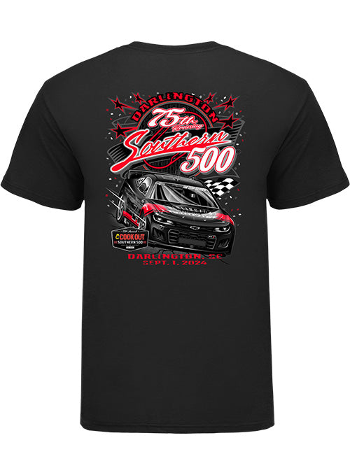 2024 Cookout Southern 500 Ghost Car T-Shirt - Back View