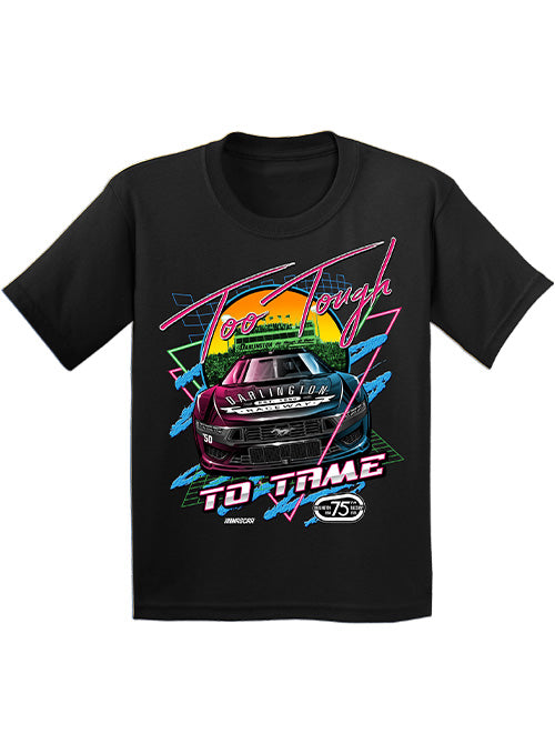 Youth Darlington 75th Anniversary Neon Car T-Shirt - Front View