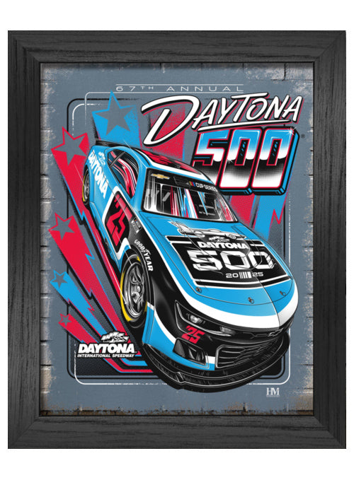 2025 Daytona 500 Framed Illustration