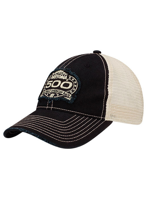 2024 Daytona 500 Worn Mesh Hat - Angled Left Side View