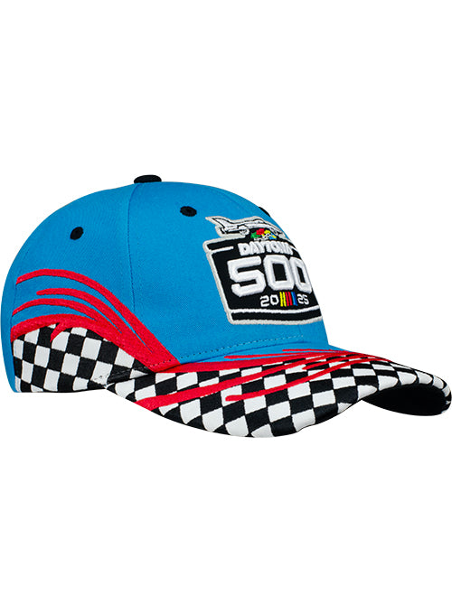 2025 Daytona 500 Checkered Hat - Angled Right Side View