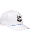 2025 Daytona 500 White Rope Hat - Angled Right Side View