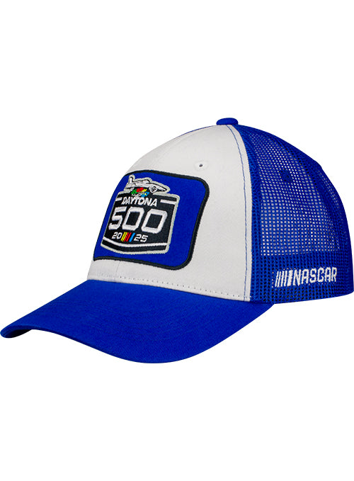 2025 Daytona 500 Trucker Patch Hat - Angled Left Side View