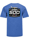 2025 Daytona 500 Logo Drop T-Shirt - Blue - Back View