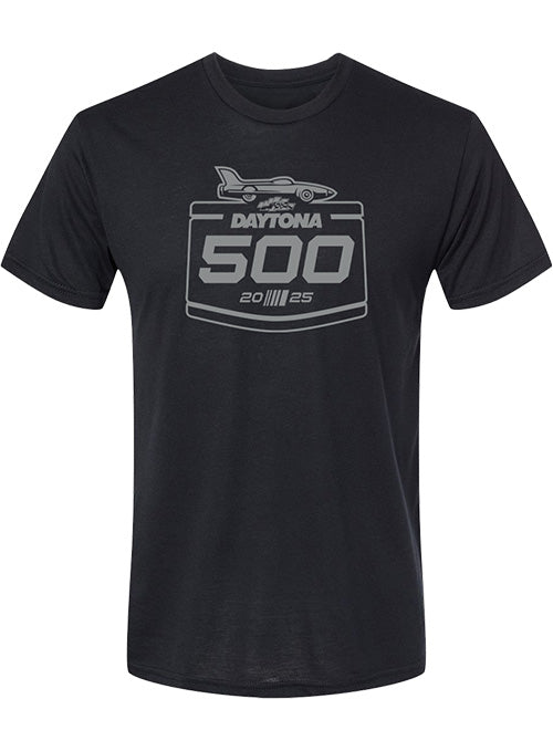 2025 Daytona 500 Logo Drop Tri-Blend T-Shirt - Front View