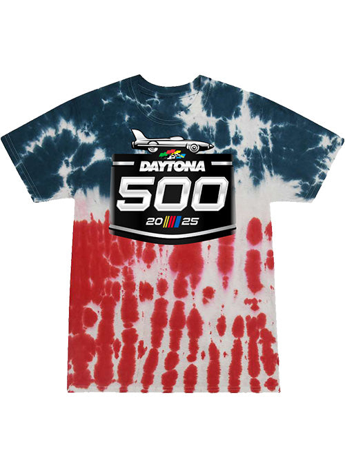 2025 Daytona 500 TieDye Logo Drop TShirt Pit Shop Official Gear