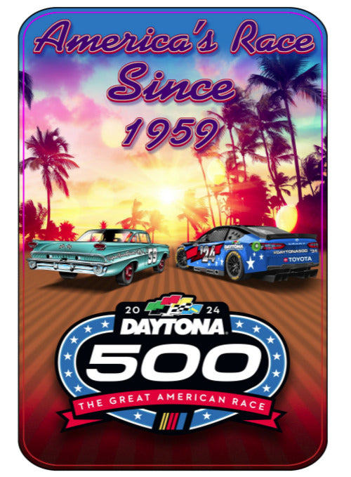 2024 Daytona 500 America's Race Plastic Sign Pit Shop Official Gear