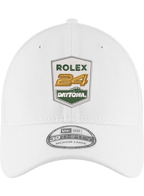 Rolex 24 White New Era Flex Hat - Front View