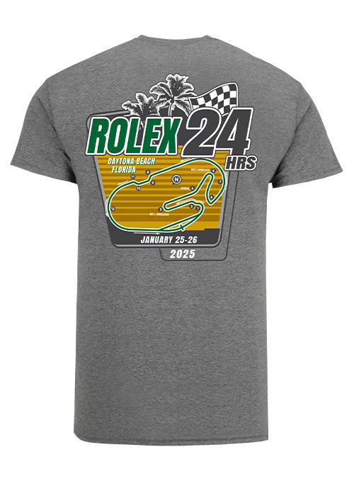 2025 Rolex 24 Track Outline T-Shirt - Back View