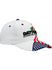 Daytona Americana Velcro Hat in White - Angled Right Side View