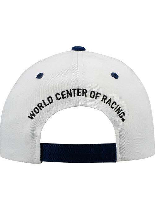 Daytona Americana Velcro Hat in White - Back View