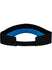 Daytona Visor Hat in Black and Blue - Back View