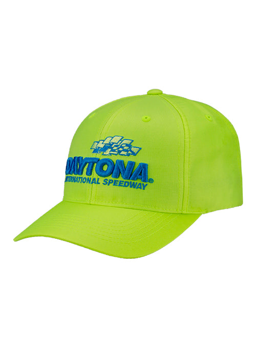 Daytona Neon Yellow Hat - Angled Left Side View