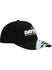 Youth Daytona Checkered Hat in Black, White and Red - Angled Right Side View