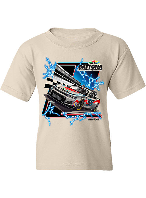 Youth Daytona Lightning Car T-Shirt - Front View