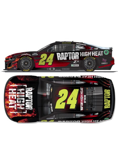 2024 William Byron Raptor High Heat 1:24 Diecast