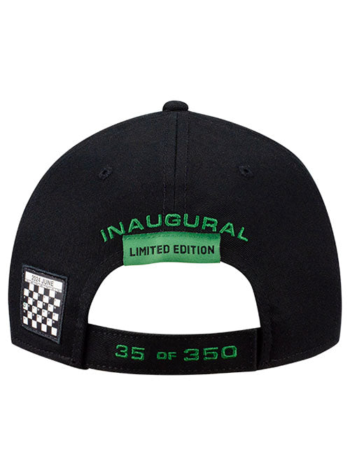 2024 Iowa Corn 350 Special Edition Hat in Black and Green - Back View