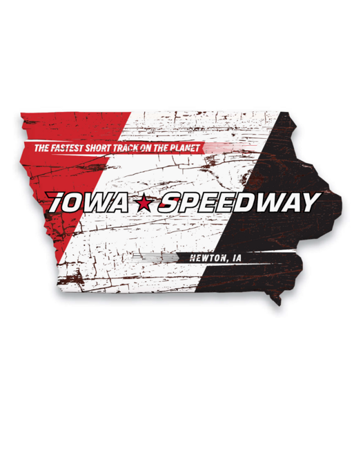 Iowa Speedway Wooden Sign